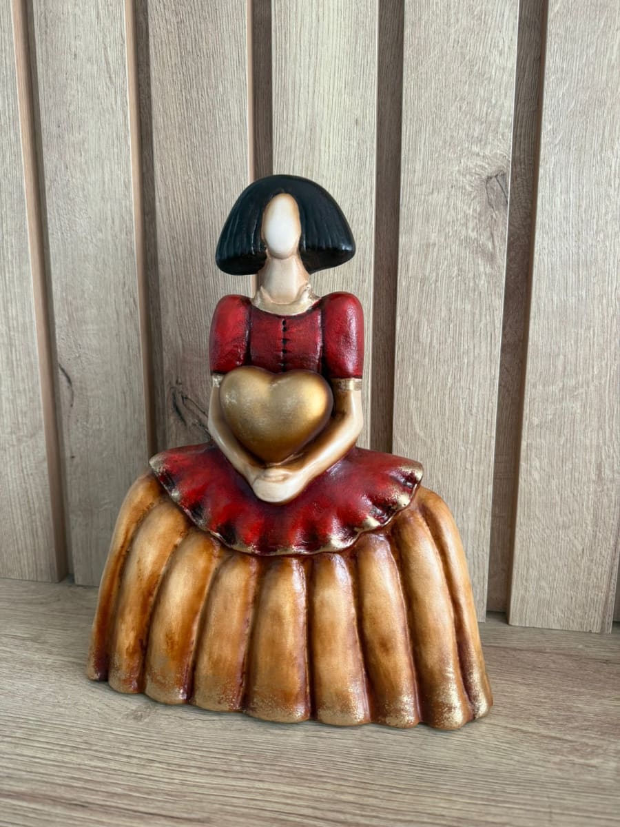 ADORNO FIGURA MENINA CLÁSICA