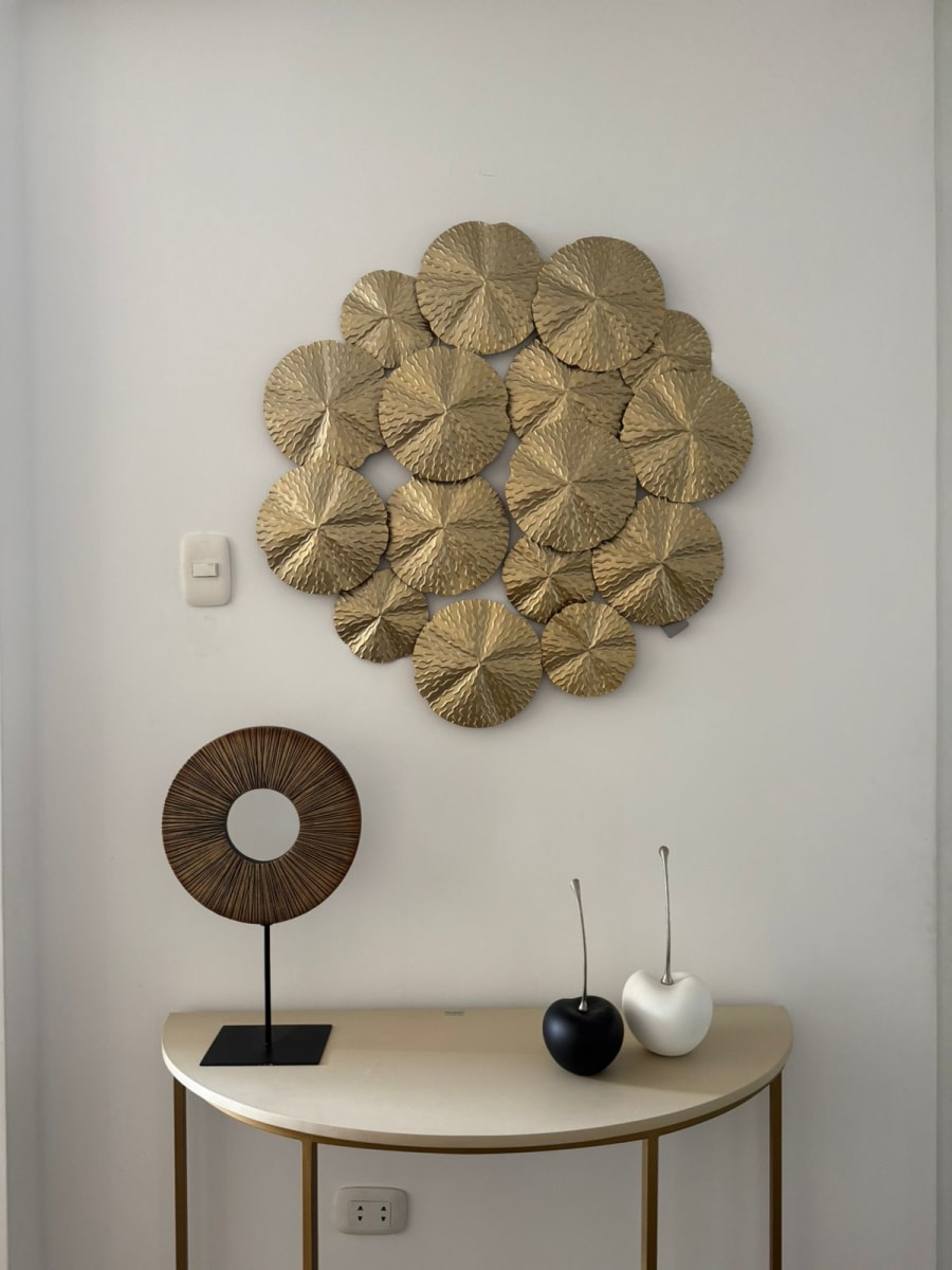 ESCULTURA PLACA DE PARED FLOWER1