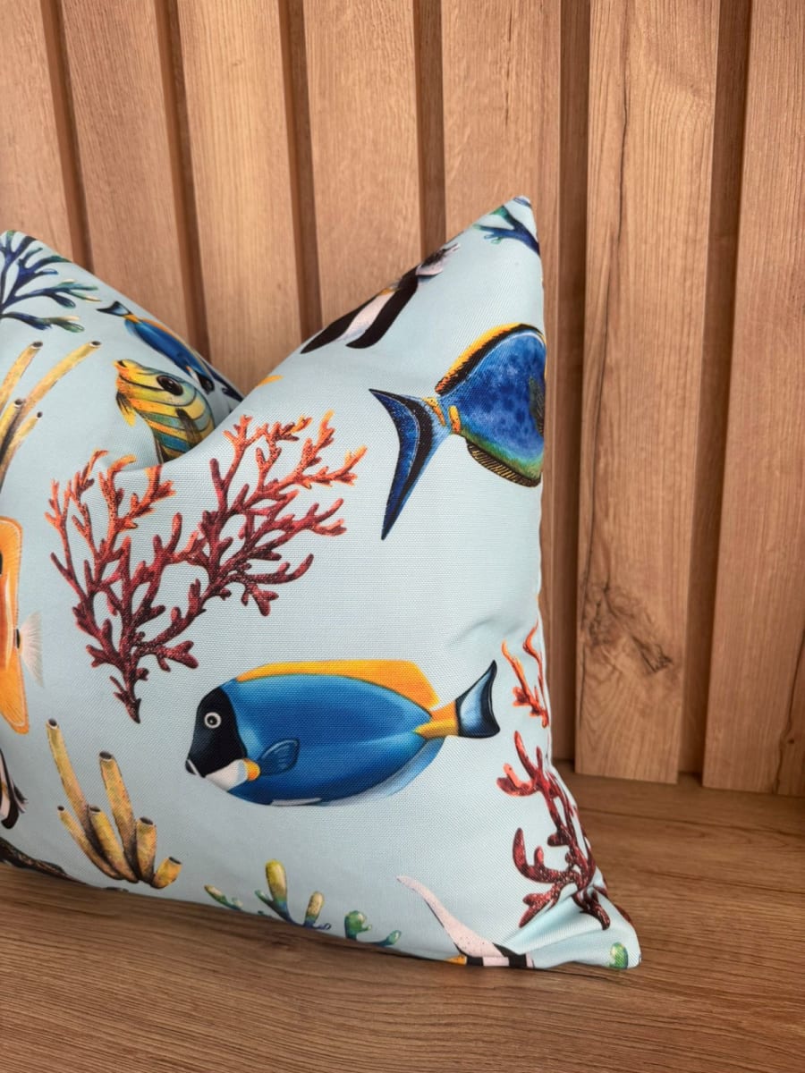 FUNDA DE COJÍN PLAYA ACUARIO MARINO1
