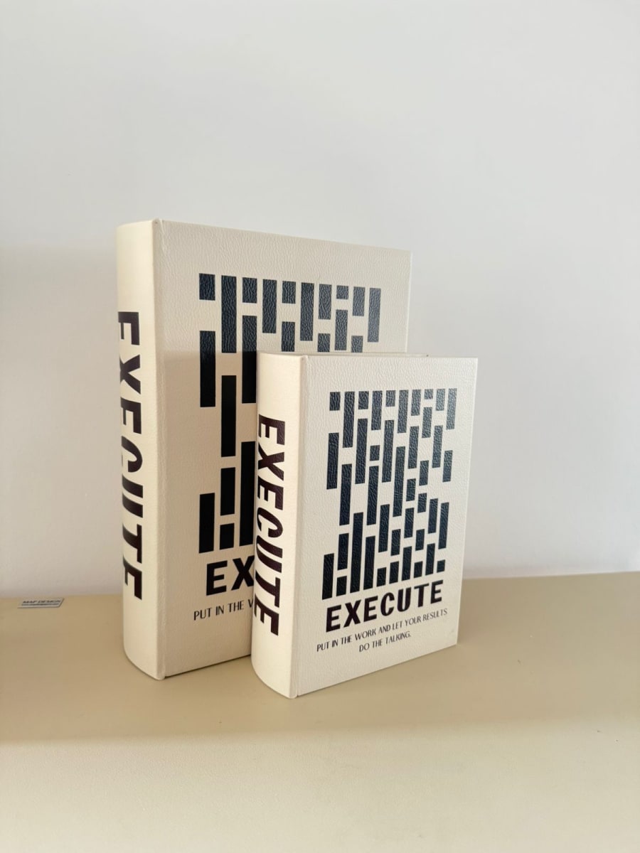 JUEGO DE LIBROS MDF 2PZ DECORATIVOS EXECUTE