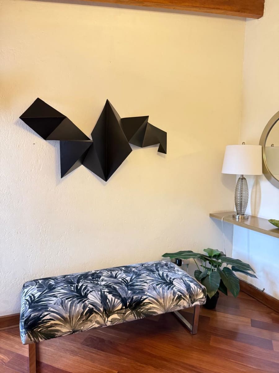 ESCULTURA DE PARED GEOMÉTRICA BLACK4