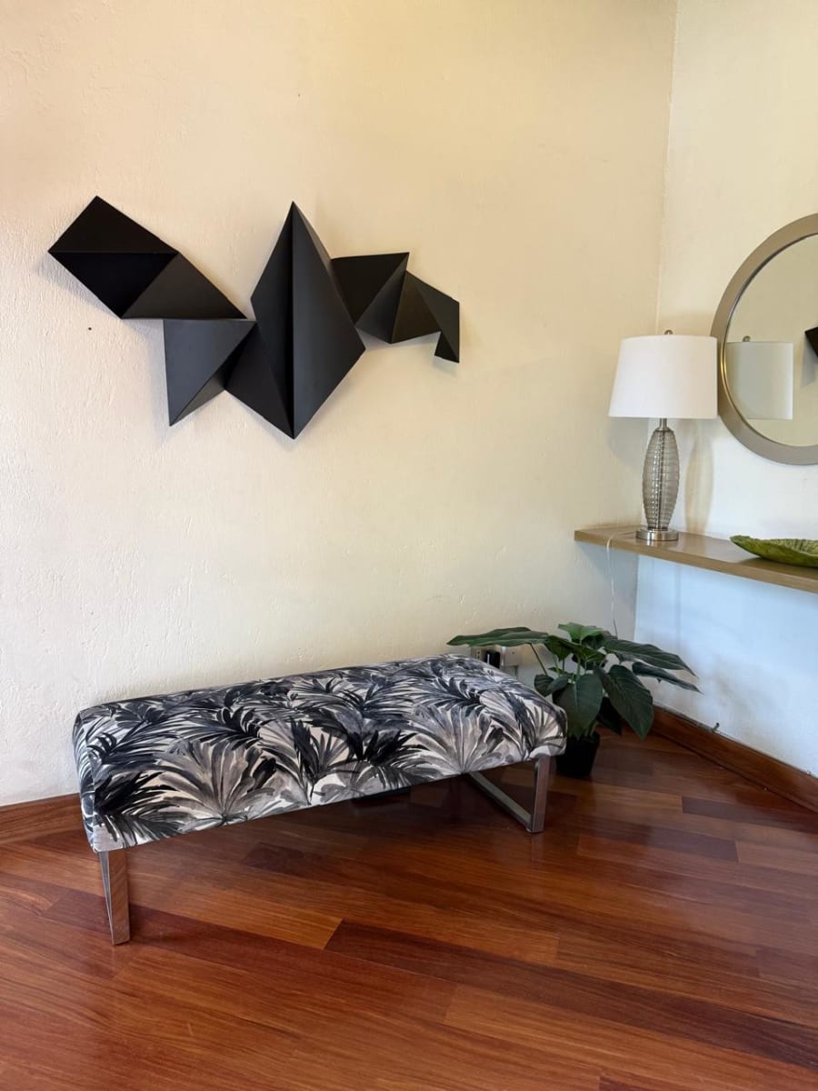 ESCULTURA DE PARED GEOMÉTRICA BLACK