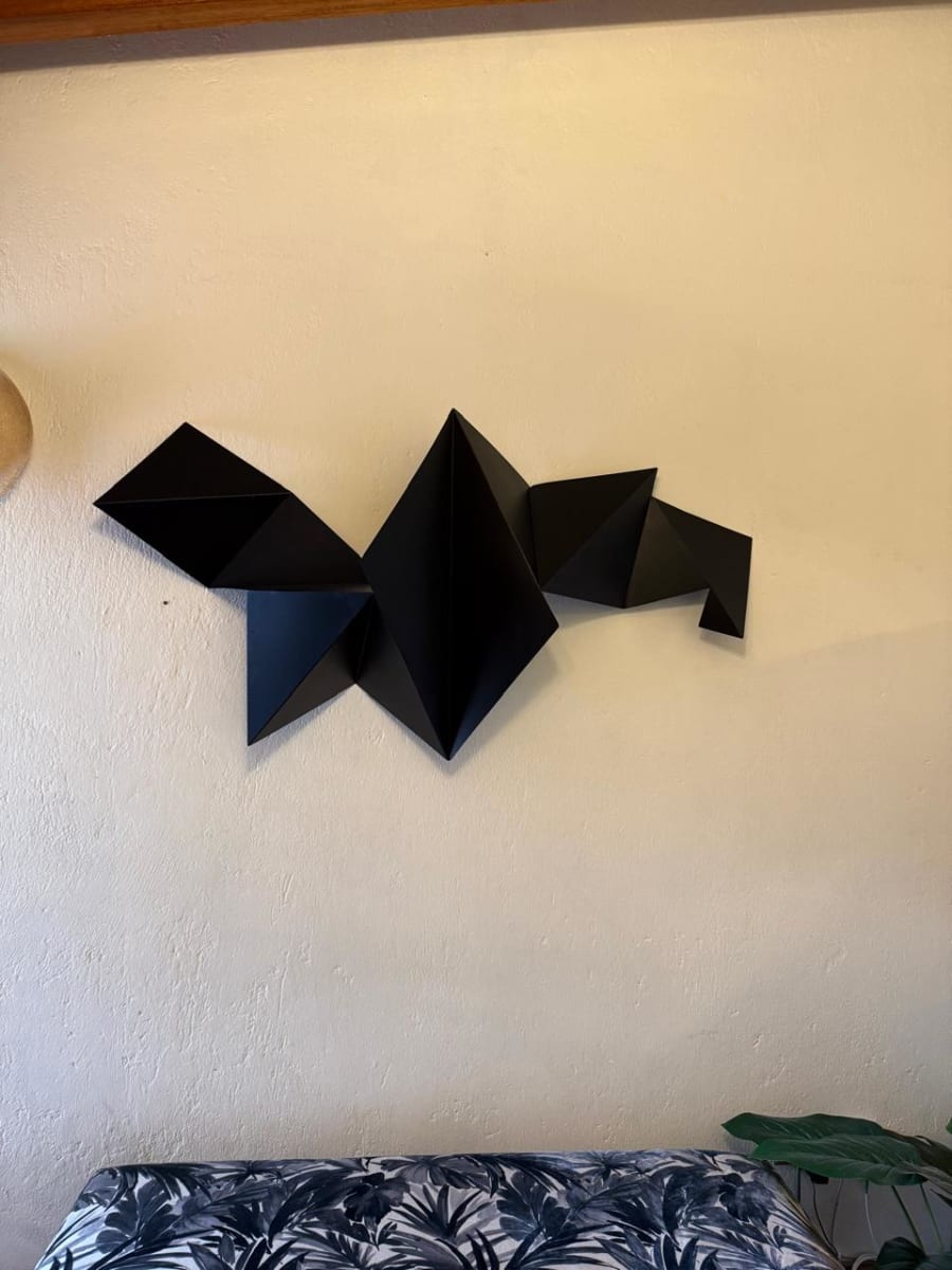 ESCULTURA DE PARED GEOMÉTRICA BLACK5