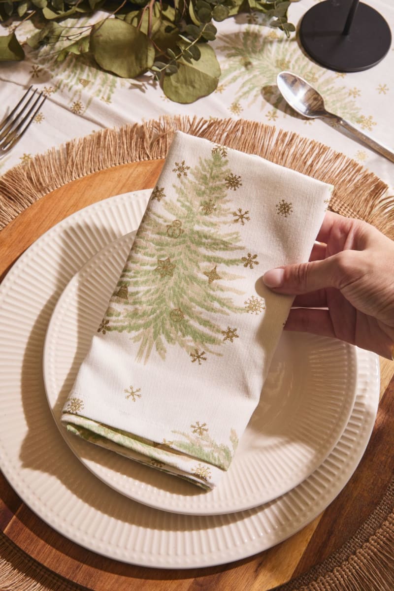 SERVILLETA DE TELA ÁRBOL DE NAVIDAD