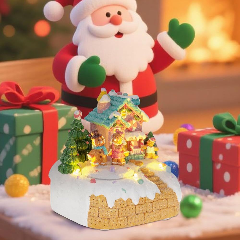 VILLA NAVIDEÑA CASA JENGIBRE LUZ LED1