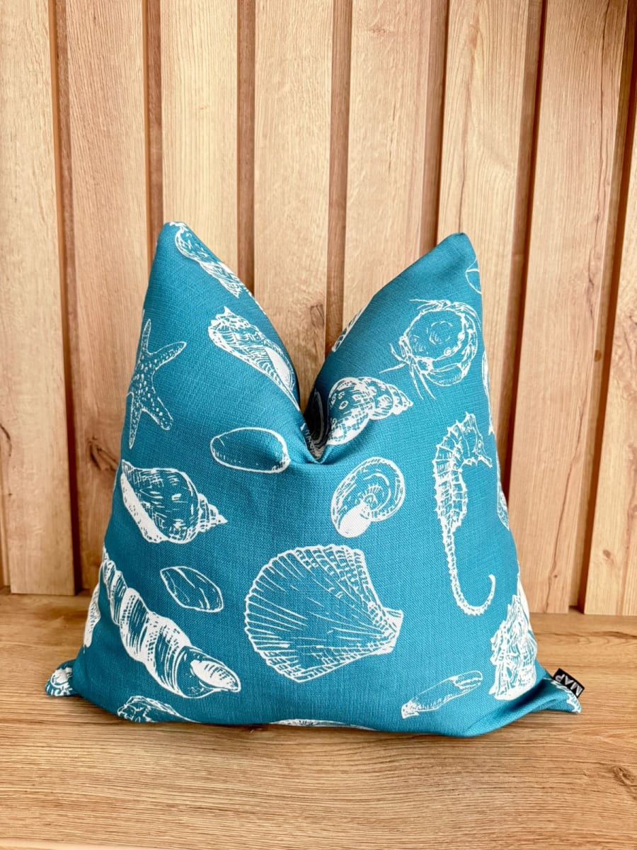 FUNDA DE COJÍN PLAYA BRISA TURQUESA