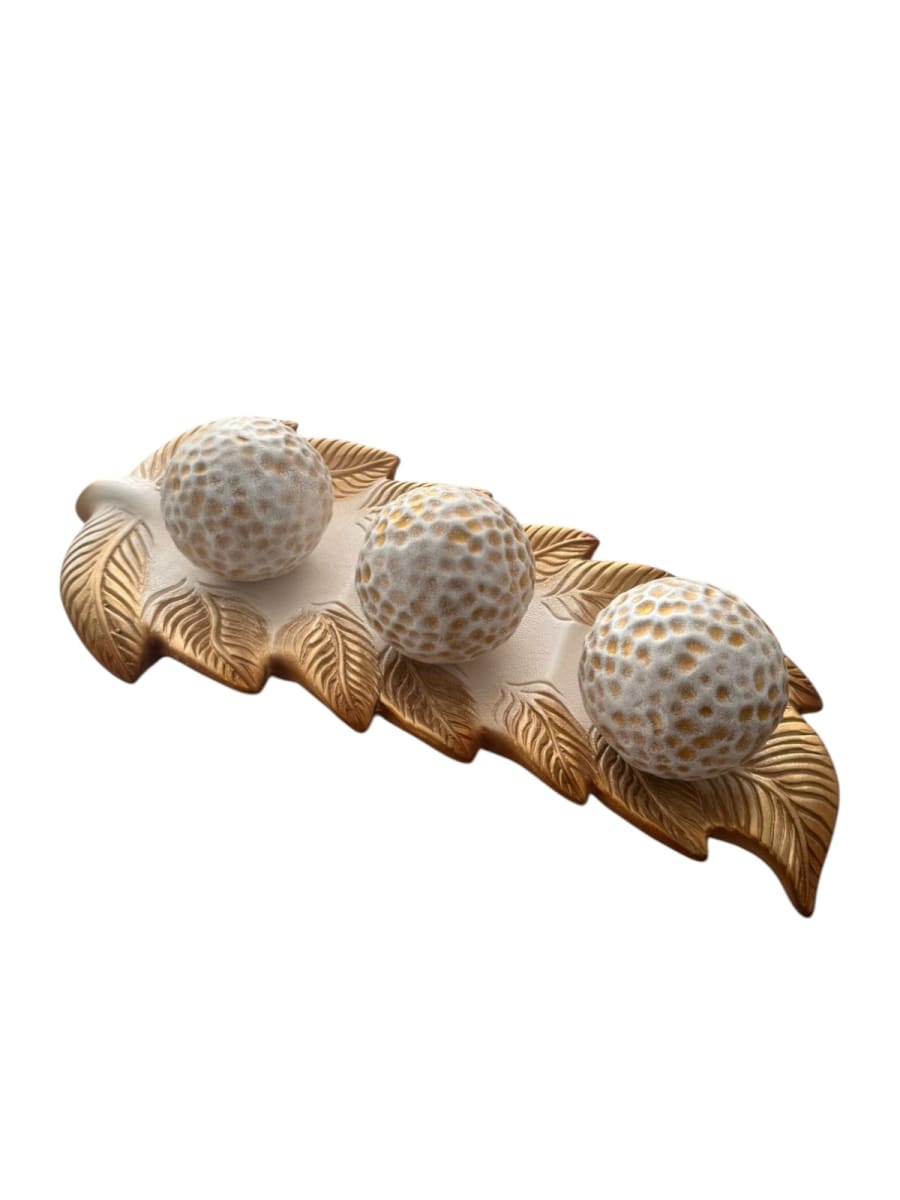 CENTRO DE MESA HOJA NATURALS GOLDEN2