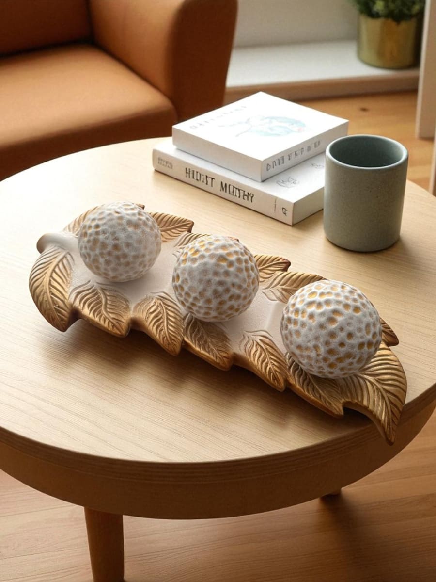 CENTRO DE MESA HOJA NATURALS GOLDEN1