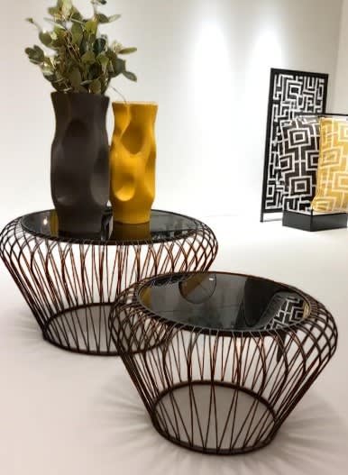 MESA DE CENTRO JG 2PZ TEJIDO METÁLICO3