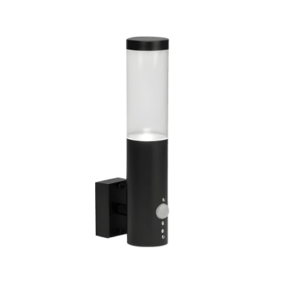 APLIQUE 141A NEGRO CON SENSOR PORTA GU10