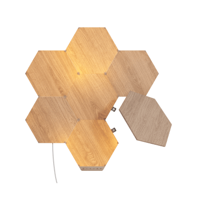 PANEL LED SMART NANOLEAF HEXAGONO WOOD