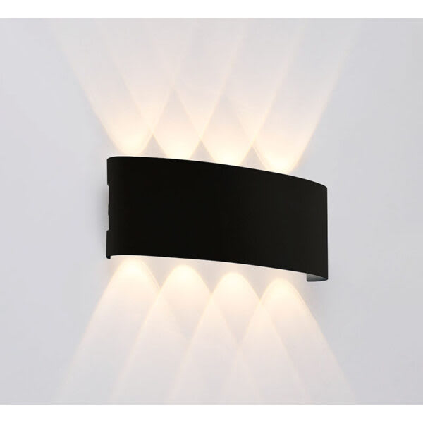APLIQUE CROWN 10W NEGRO 3000K2