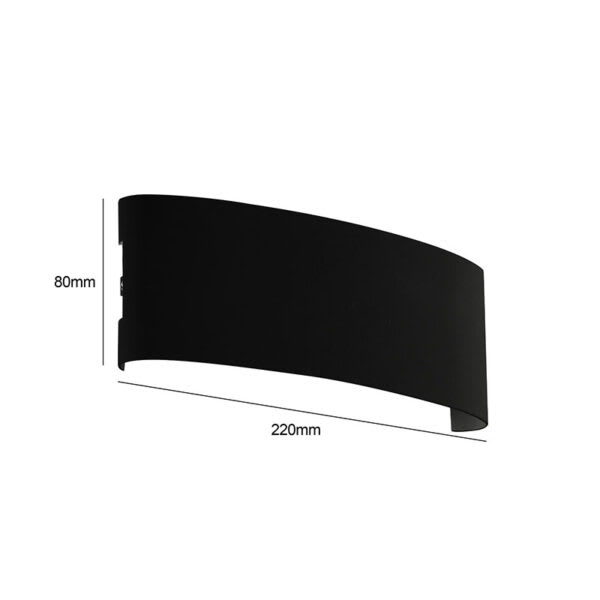 APLIQUE CROWN 10W NEGRO 3000K6