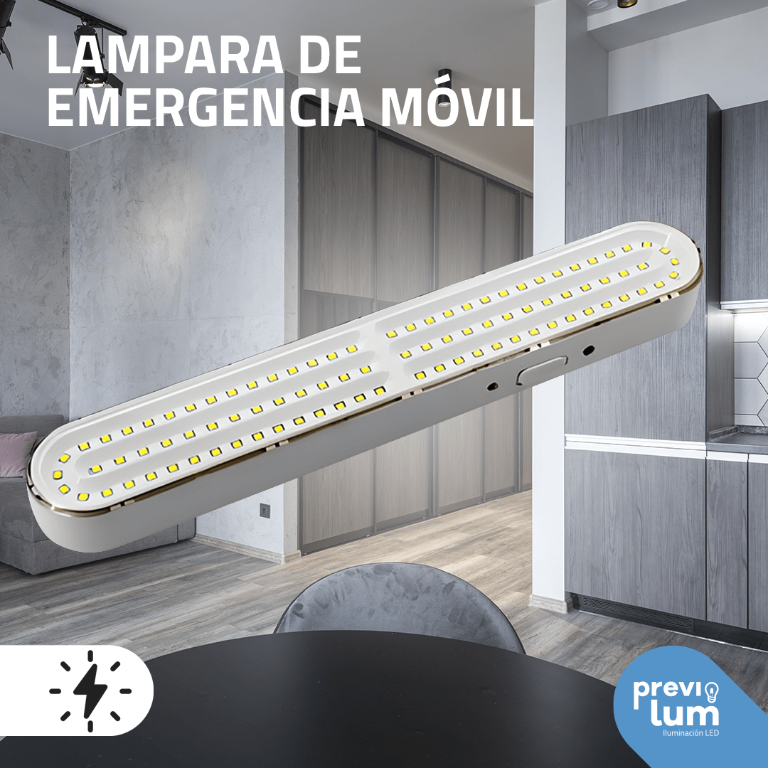 LAMPARA DE EMERGENCIA MOVIL 90LEDS3