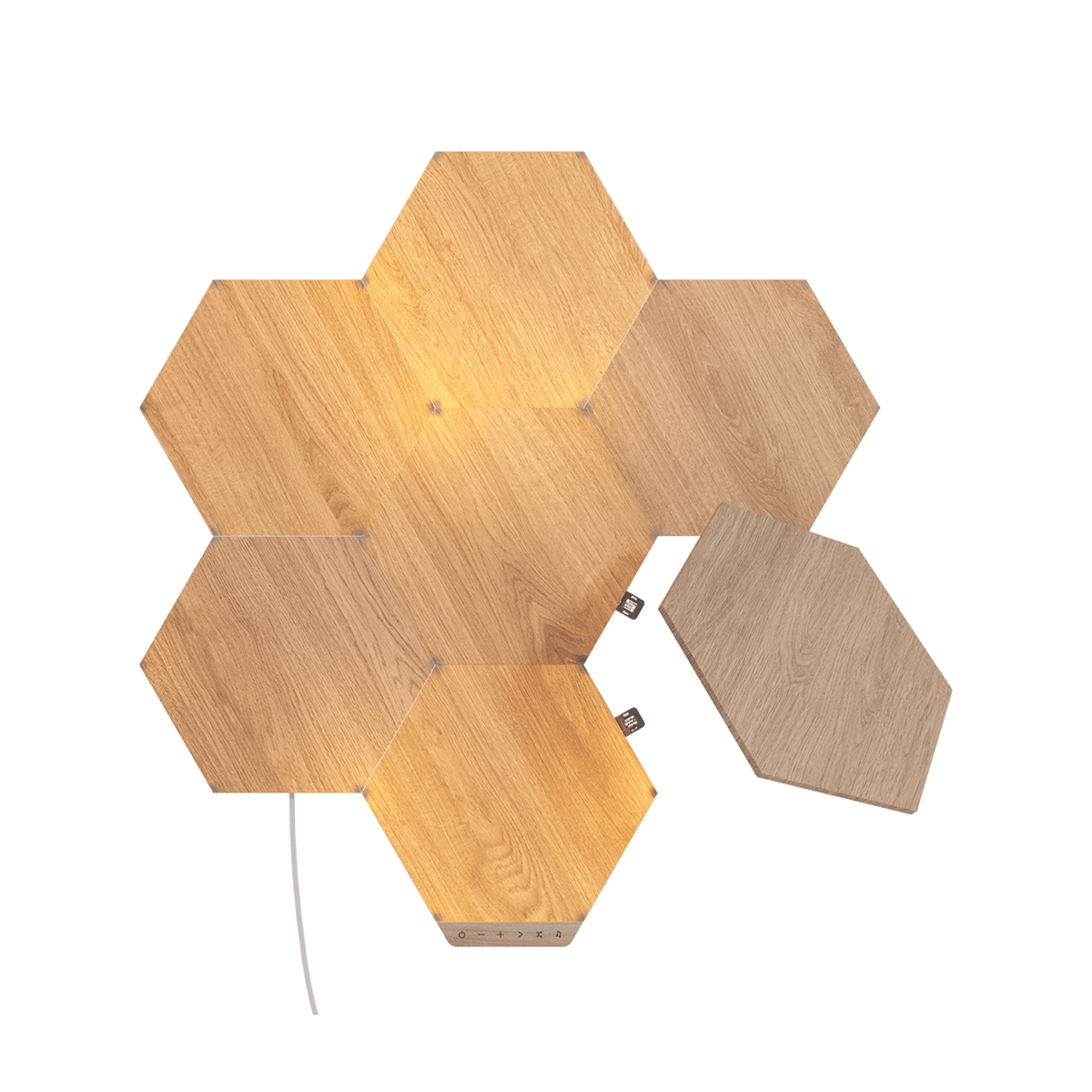 PANEL LED SMART NANOLEAF HEXAGONO WOOD1