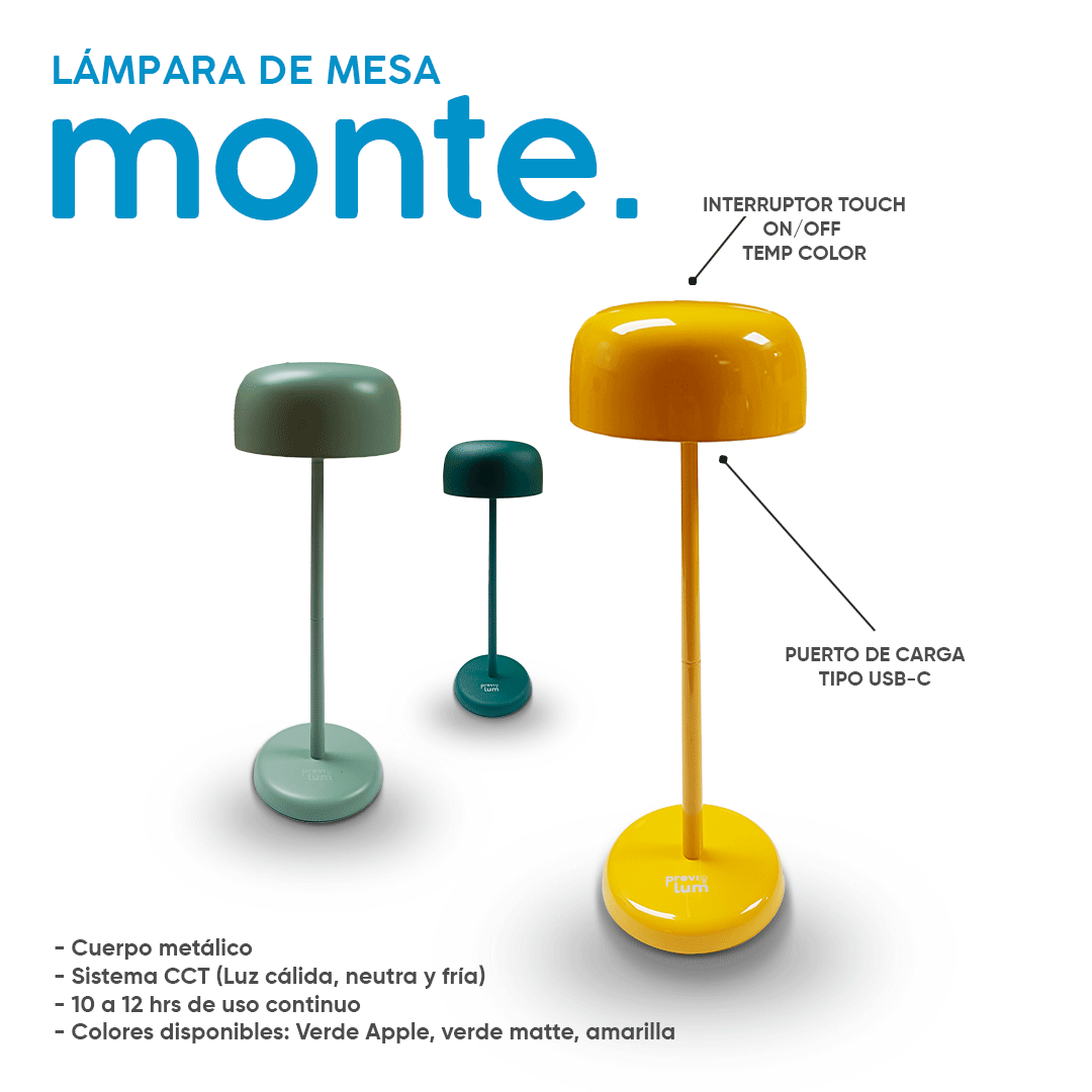 LAMPARA DE MESA USB MONTE4