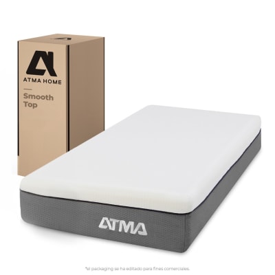 Atma Colchón Smooth Top de Espuma 29 cm Ortopédico 1,5 Plaza