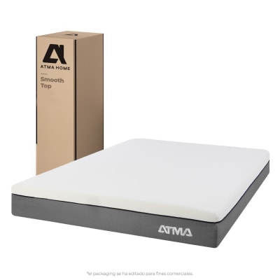 Atma Colchón Smooth Top de Espuma 29 cm Ortopédico 2 plazas