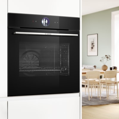 Serie 8 Horno vapor 60 x 60 cm Negro
