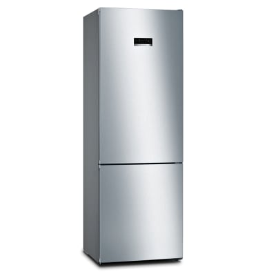 Serie 4 Frigorífico combinado de libre instalación 203 x 70 cm Acero cepillado antihuellas