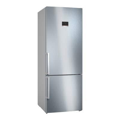 Serie 4 Frigorífico combinado de libre instalación 193 x 70 cm Acero cepillado antihuellas
