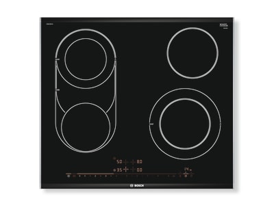 Serie 8 Placa vitrocerámica 60 cm Negro, con perfiles