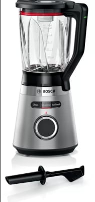 Licuadora de Vaso Bosch Serie 4 VitaPower MMB6382M 1200 W Jarra de Vidrio 1,5 L Acero Inoxidable