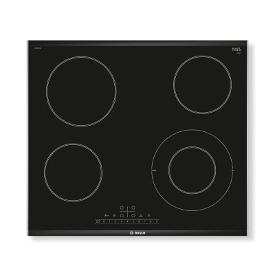 Serie 6 Placa vitrocerámica 60 cm Negro, con perfiles