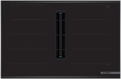 Encimera de Inducción con Extractor Integrado Bosch Serie 8 PXX875D67E 80 cm FlexInducción Home Connect Negro