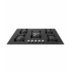 Encimera Gas Vitro Negro 5Q 0