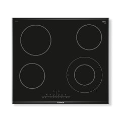 Serie 6 Placa vitrocerámica 60 cm Negro, con perfiles 0