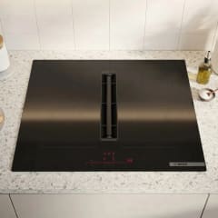 Encimera de Inducción con Extractor Integrado Bosch Serie 6 PVQ731H26E 70 cm Home Connect Vidrio Negro 2