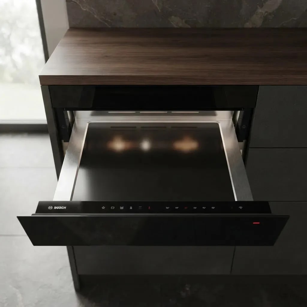 Cajón Calientaplatos Bosch Serie 8 BIC7101B1 60 x 14 cm 20 L Negro2