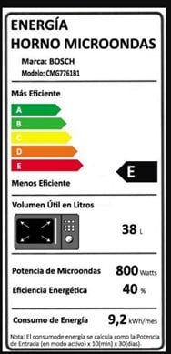 Horno Compacto con Microondas Bosch Serie 8 CMG7761B1 45 L Pirolítico Home Connect Negro10