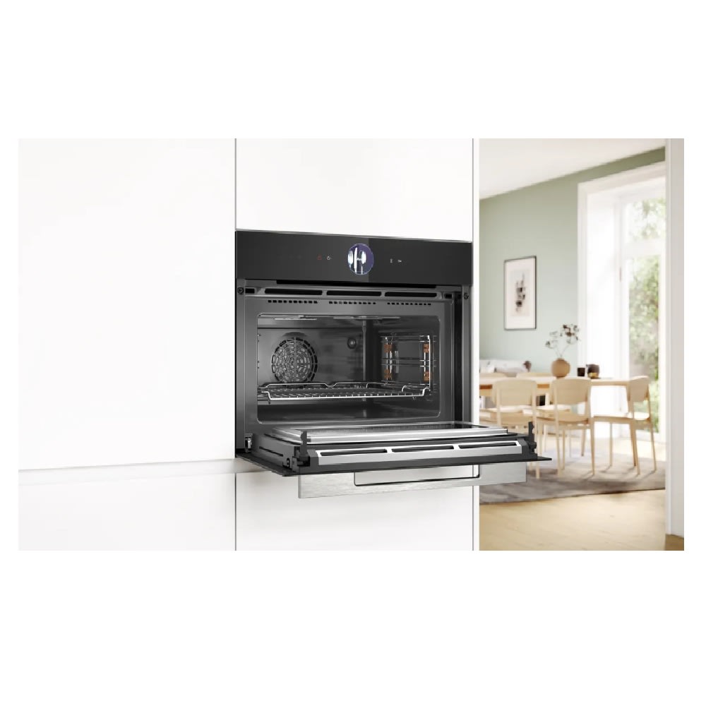 Horno Compacto con Microondas Bosch Serie 8 CMG7761B1 45 L Pirolítico Home Connect Negro7