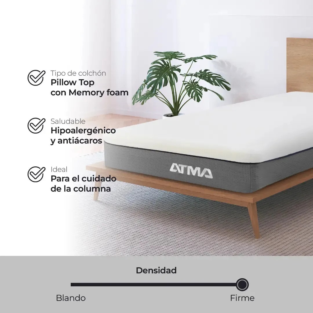 Atma Smooth Top 1P Colchón 29cm Ortopédico4