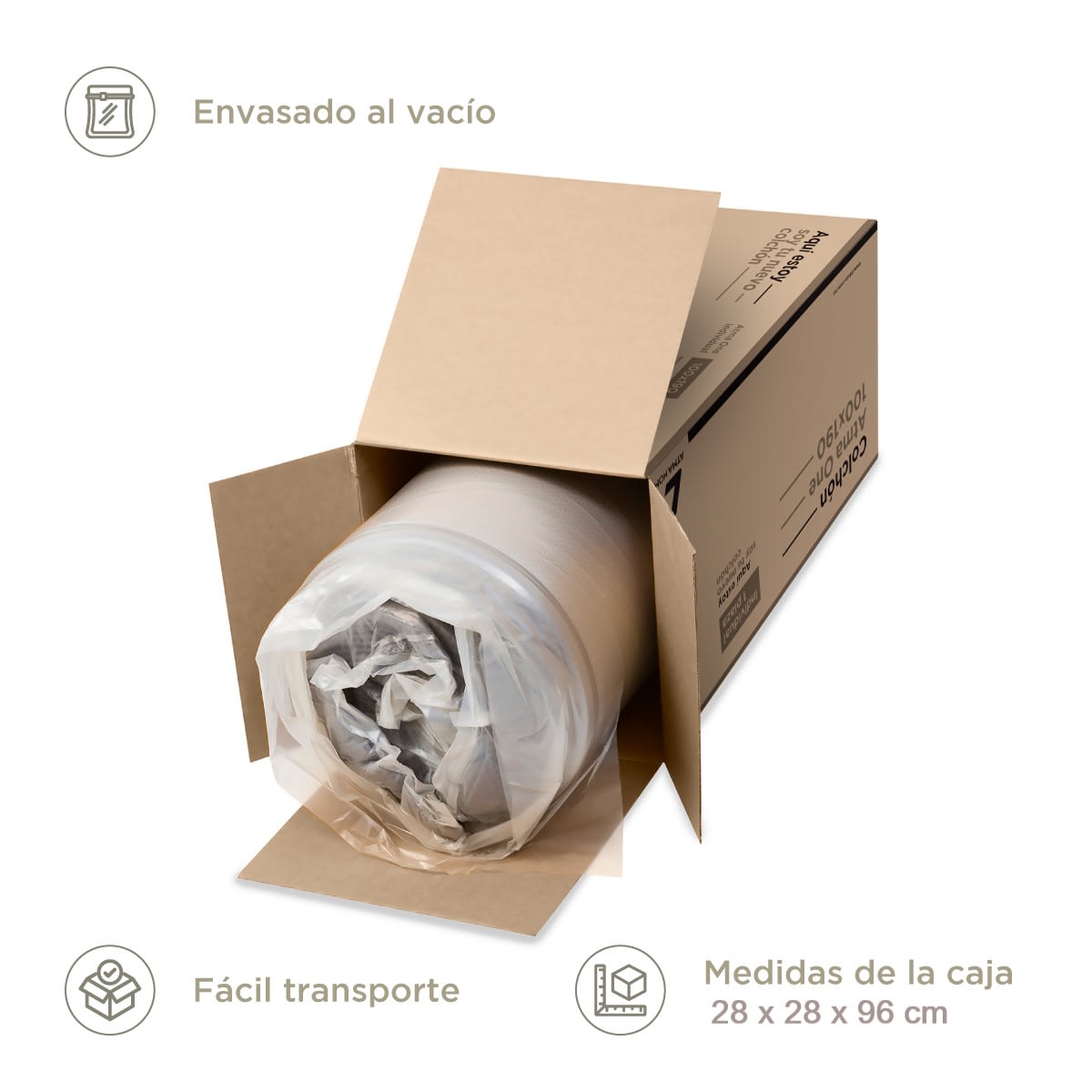 Colchón De Espuma Atma One 20 cm 1 plaza2