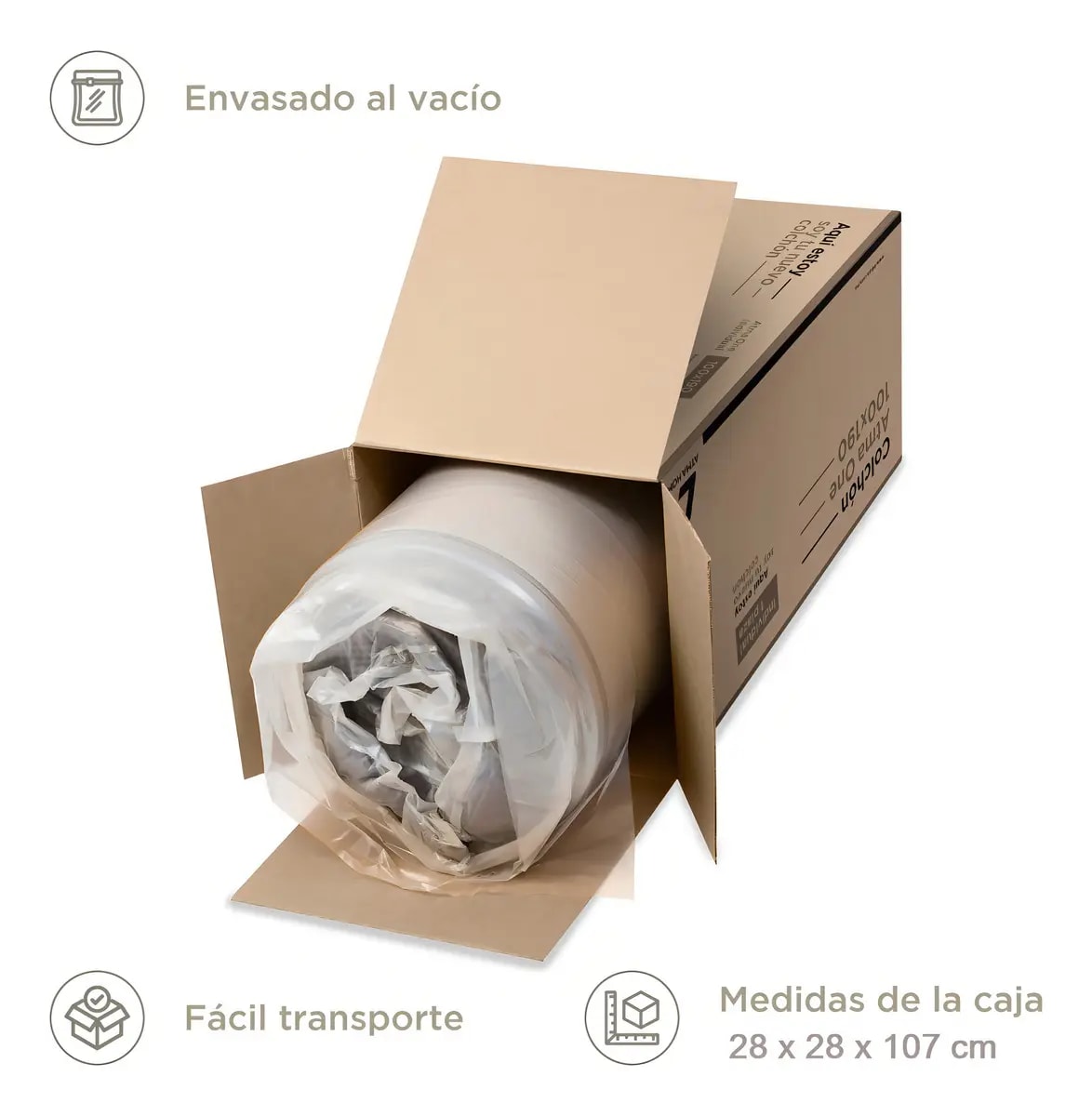 Atma One 1P Colchón Espuma Adaptativa 20cm6