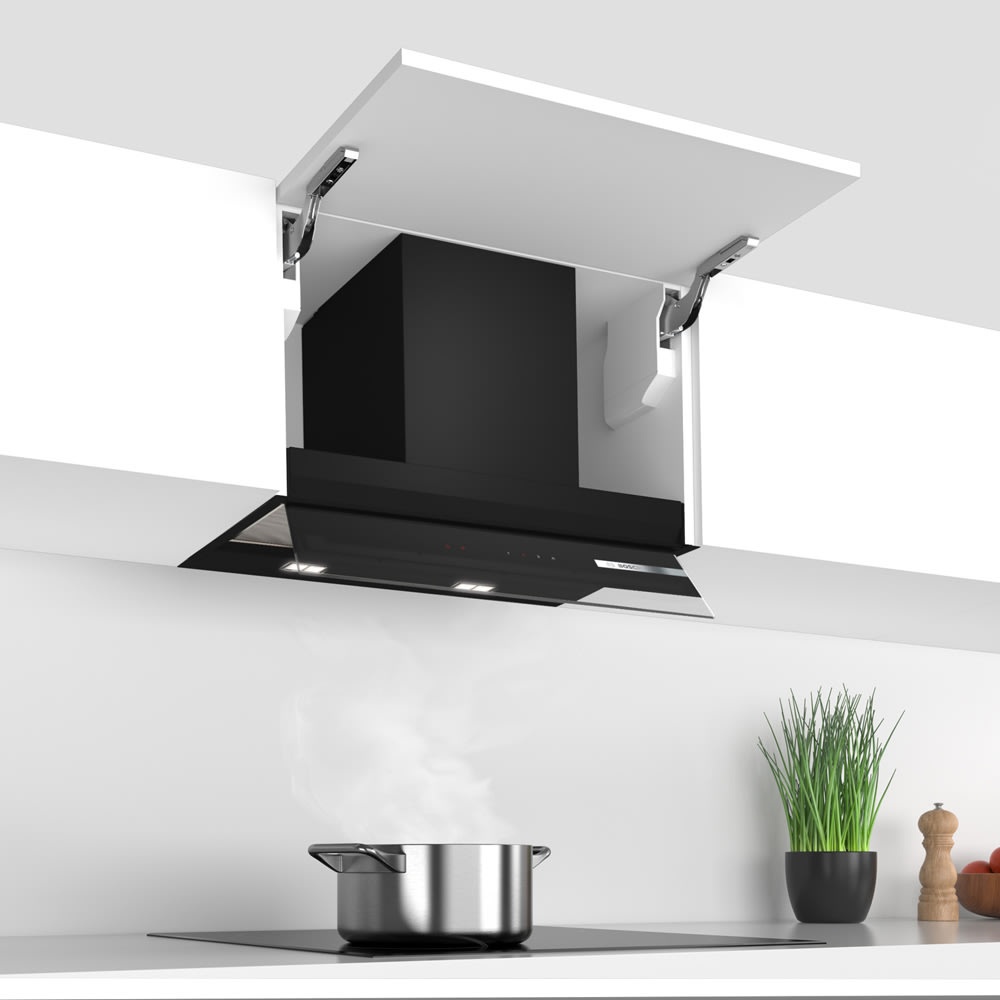 Serie 6 Campana decorativa integrada 60 cm Cristal negro2