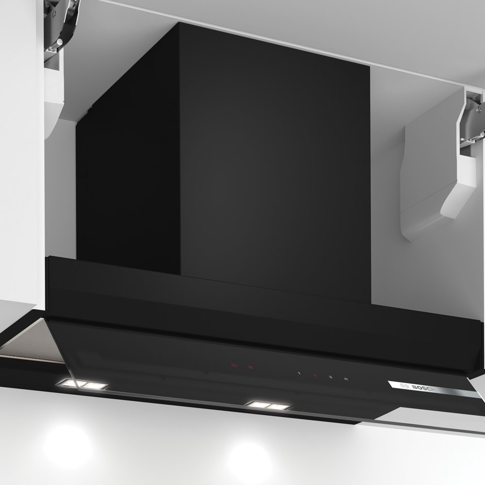 Serie 6 Campana decorativa integrada 60 cm Cristal negro3