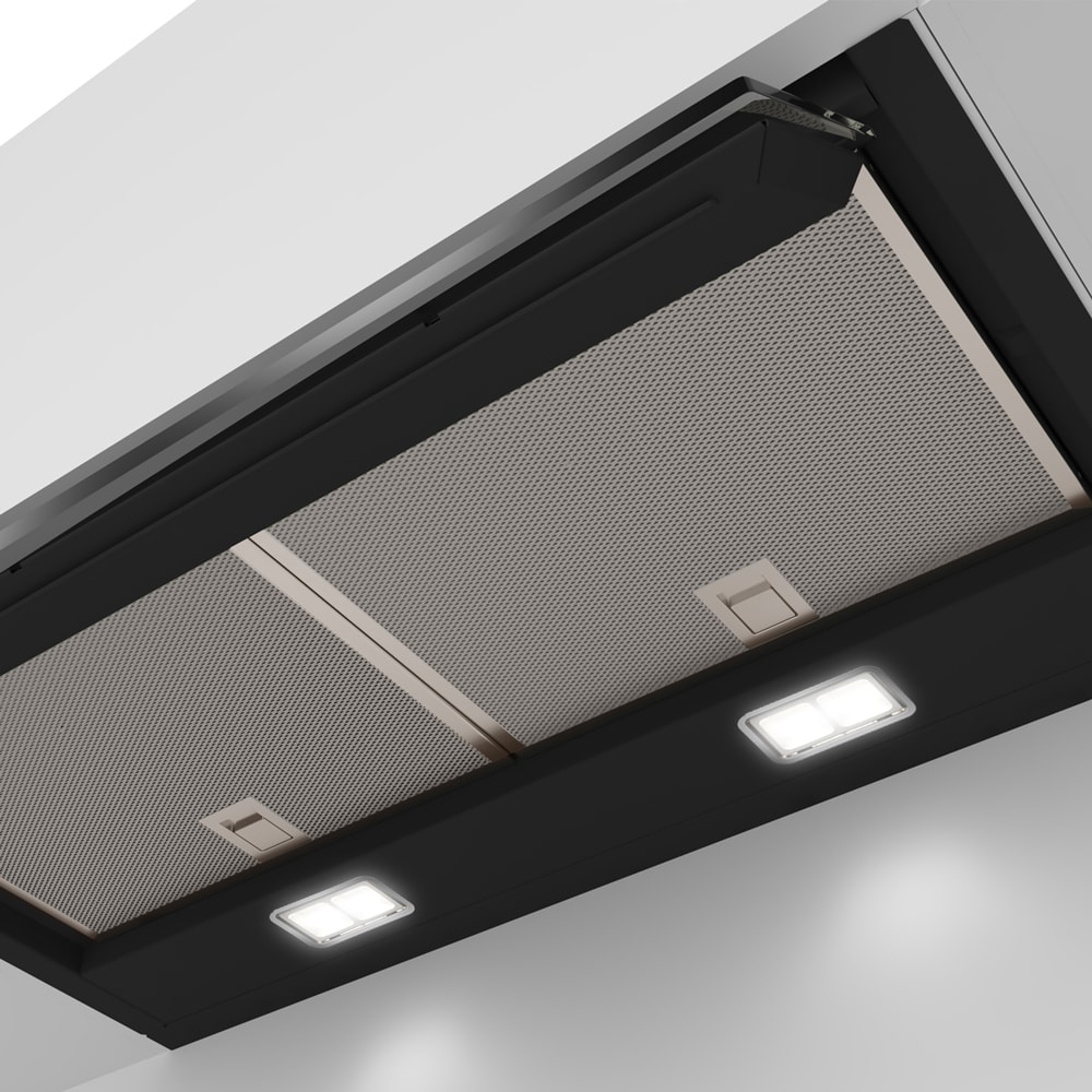 Serie 6 Campana decorativa integrada 60 cm Cristal negro6