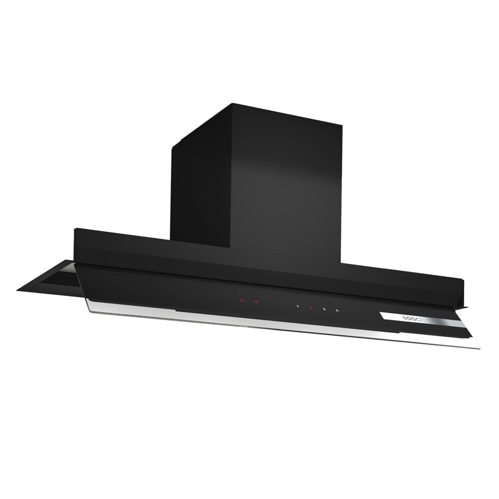 Serie 6 Campana decorativa integrada 90 cm Cristal negro1