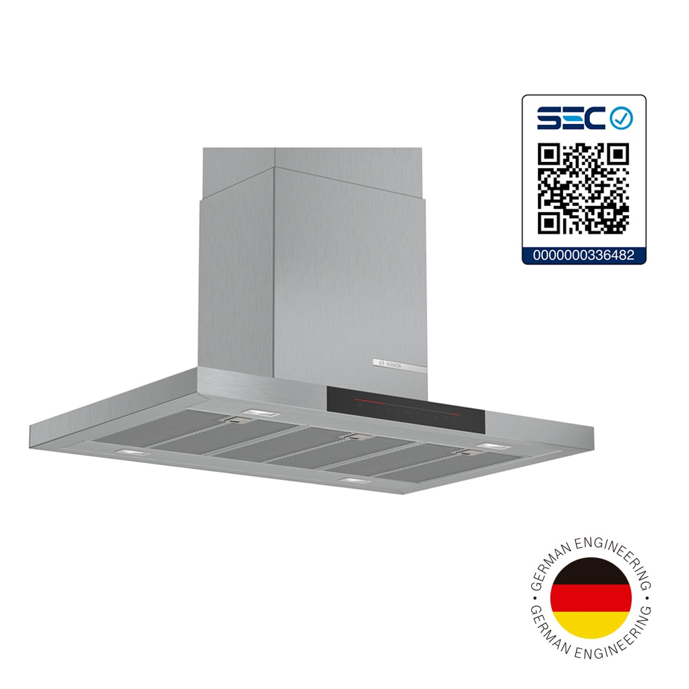 Campana Extractora de Isla Bosch Serie 6 DIB98JQ50 90 cm 867 m³/h PerfectAir Metallic5