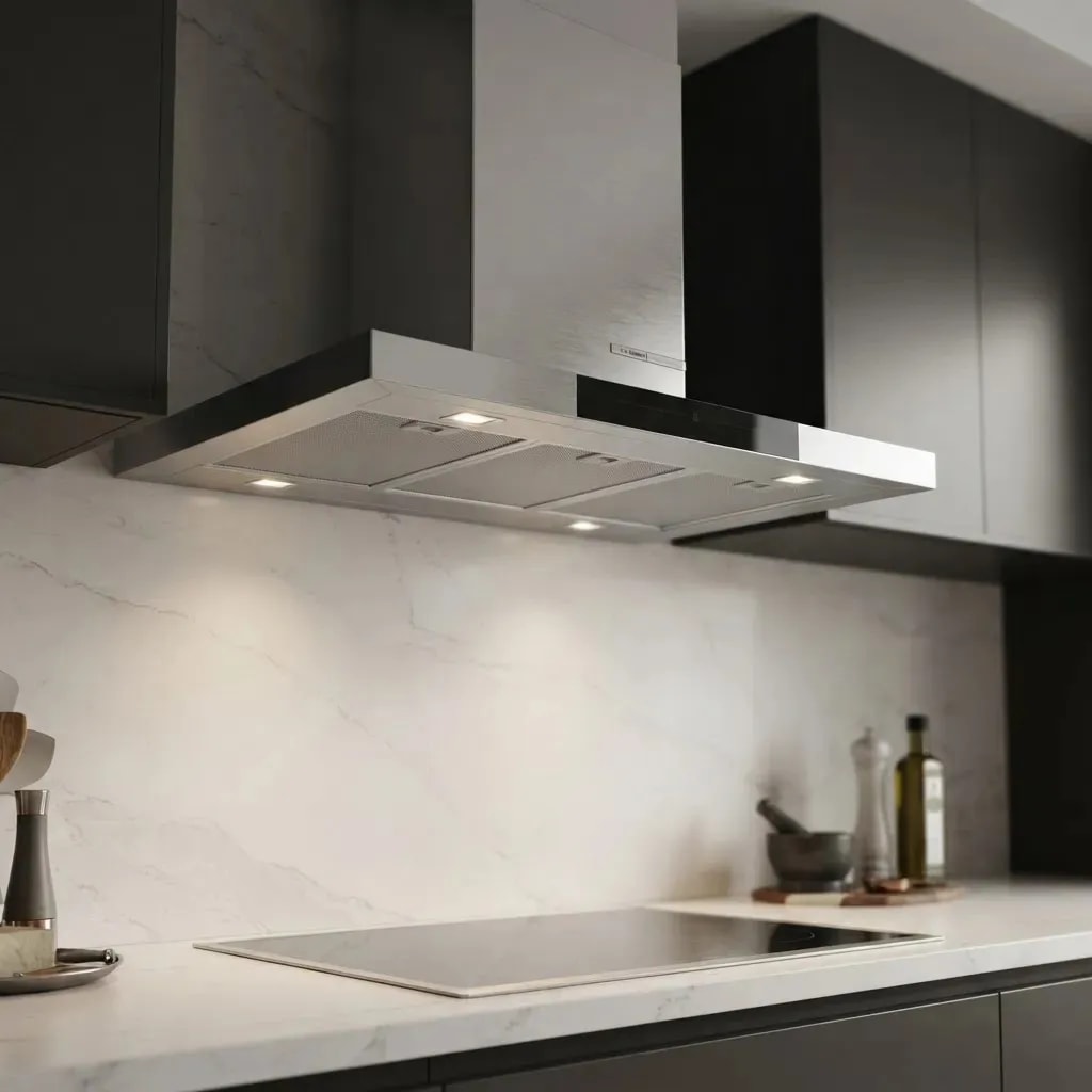 Campana Extractora de Isla Bosch Serie 6 DIB98JQ50 90 cm 867 m³/h PerfectAir Metallic2