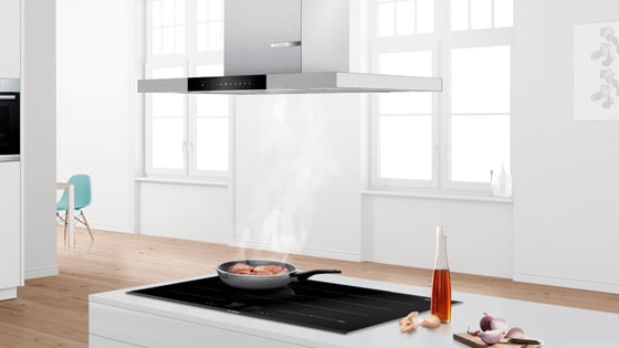 Campana Extractora de Isla Bosch Serie 6 DIB98JQ50 90 cm 867 m³/h PerfectAir Metallic6