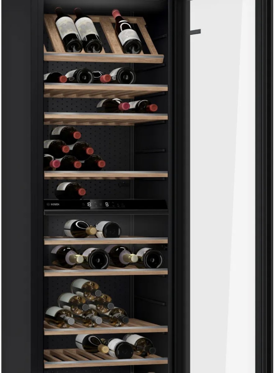 Cava de Vinos Bosch Serie 6 KWK36ABGA 199 Botellas 186 cm Doble Zona Puerta de Vidrio5