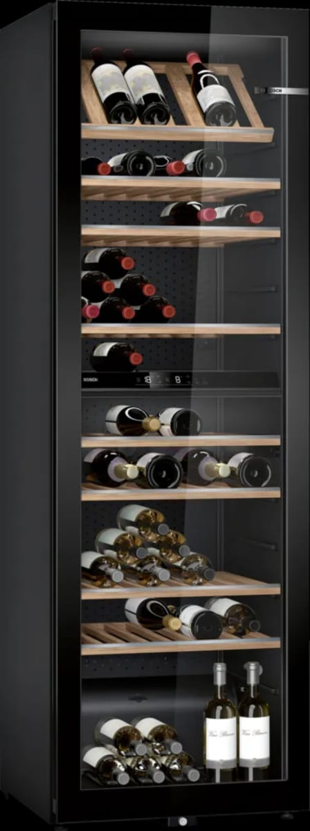 Serie 6 Vinoteca con puerta de cristal 186 x 60 cm. 199 Botellas1