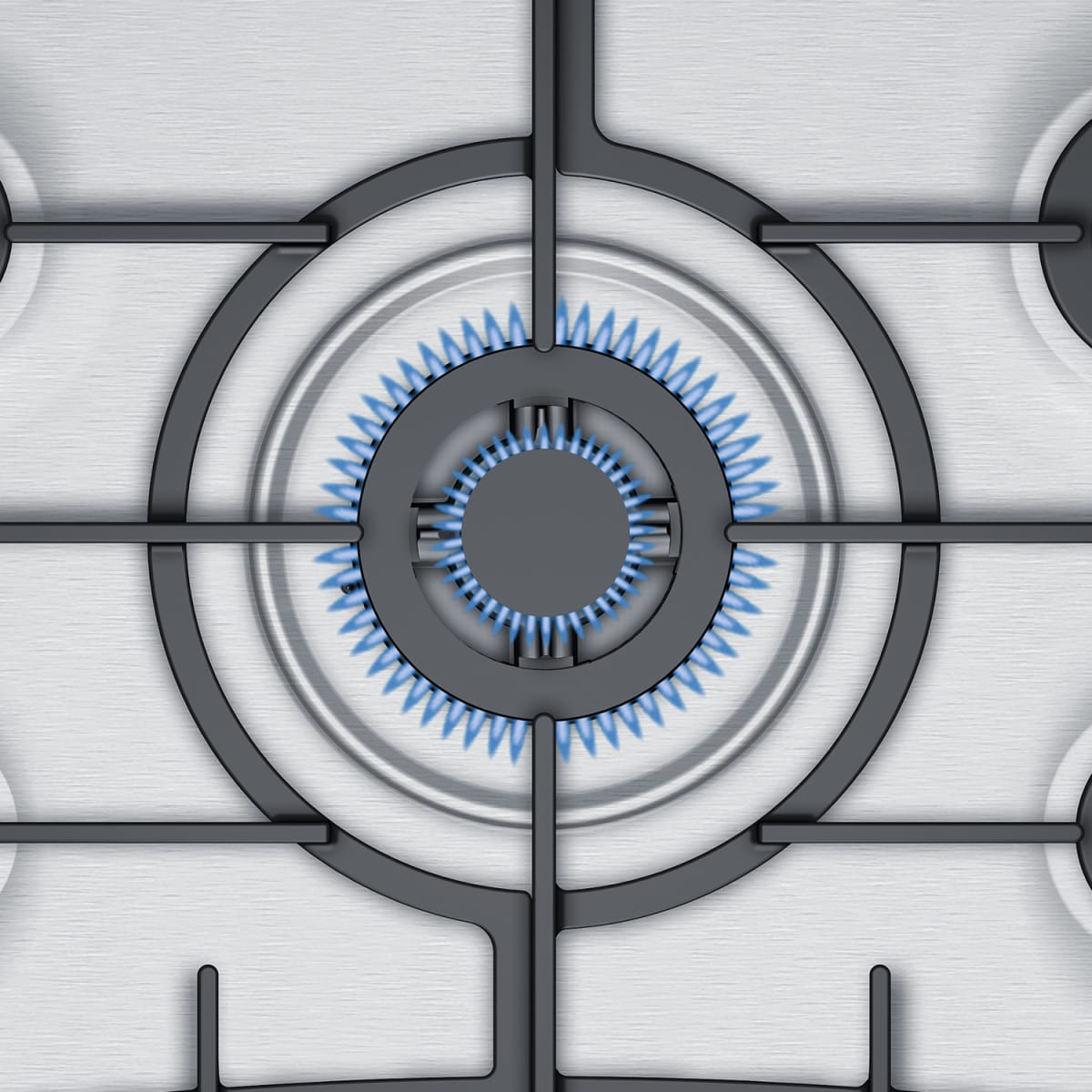 Serie 4 Placa de gas 70 cm Acero inoxidable3