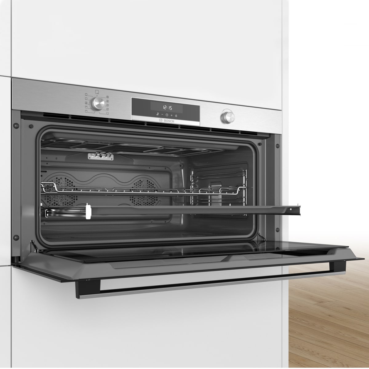 Horno Empotrable 90cm 3D Hotair Bosch VBC5580S0 85 Lts4