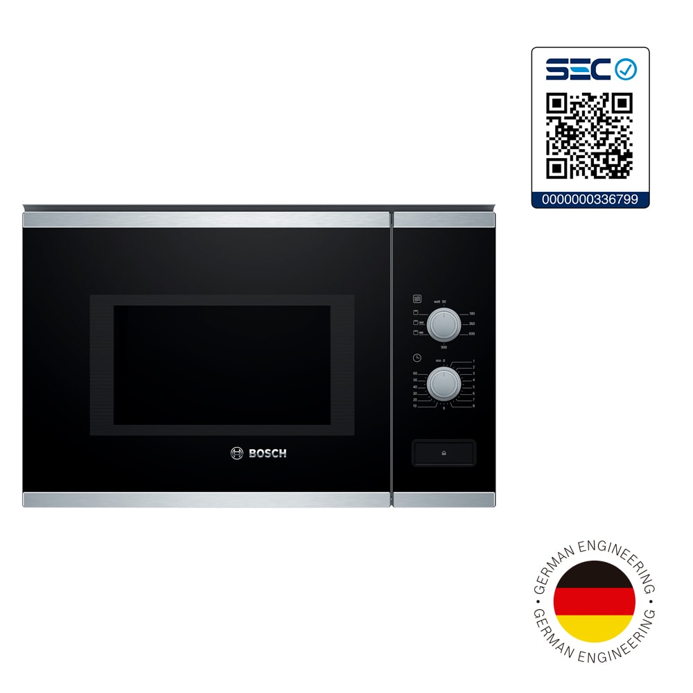Microondas Empotrable Bosch Acero inoxidable 20L 800W5